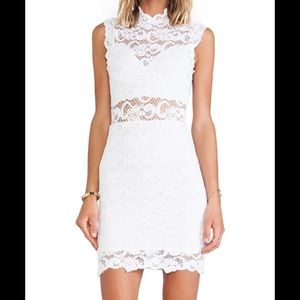 Nightcap white lace dress